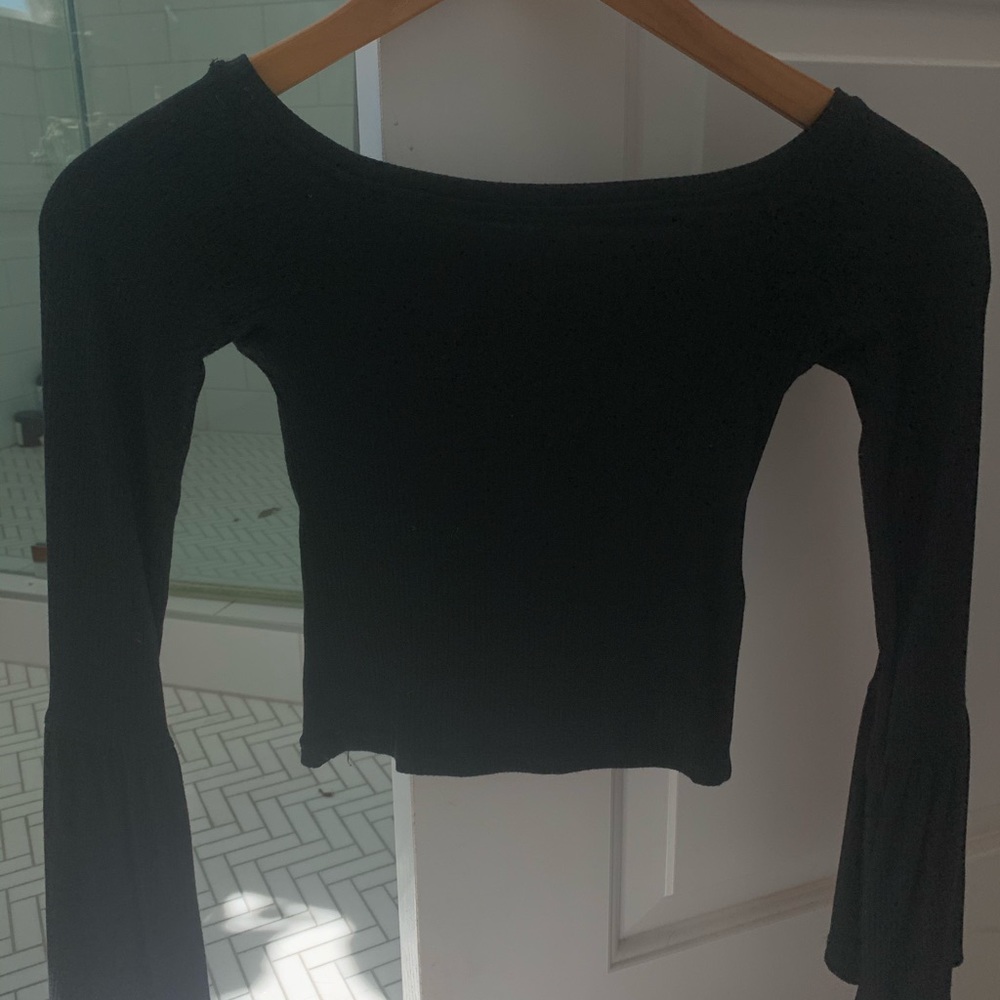 Top shop cropped long sleeve
